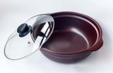 Pot saucepan in Zisha purple clay 16 or 28 cm